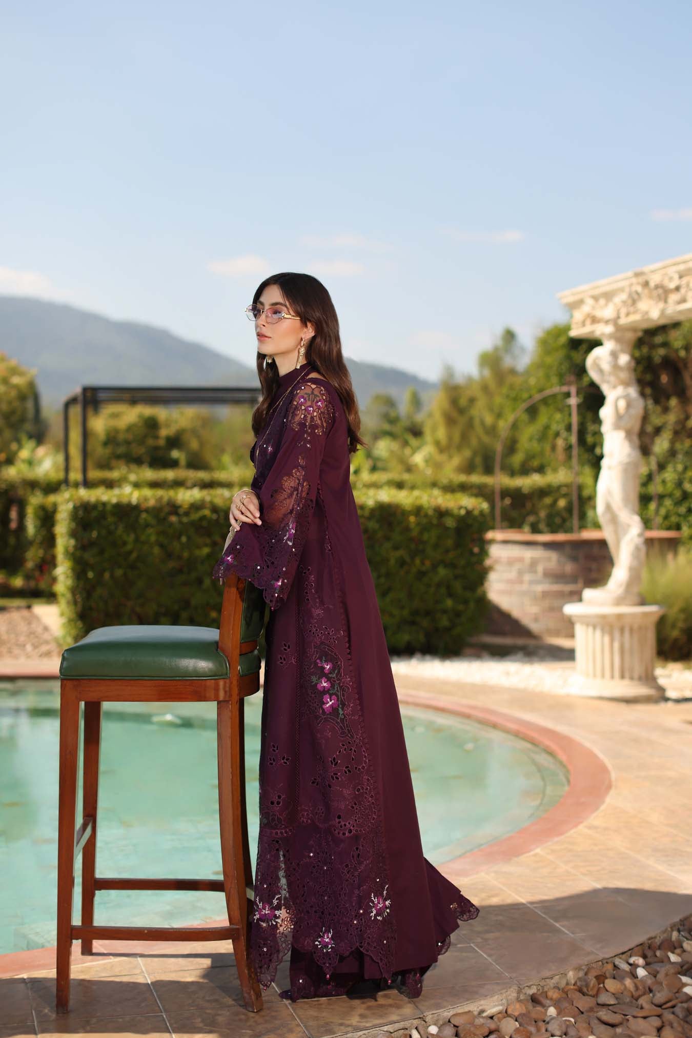 Saadia Asad | Luxury Eid Schiffli Laserkari 26 | D8 - B - Selene - by Libasekhas UK - Registered Vendor of : Saadia Asad - 100% Original Designer Dress