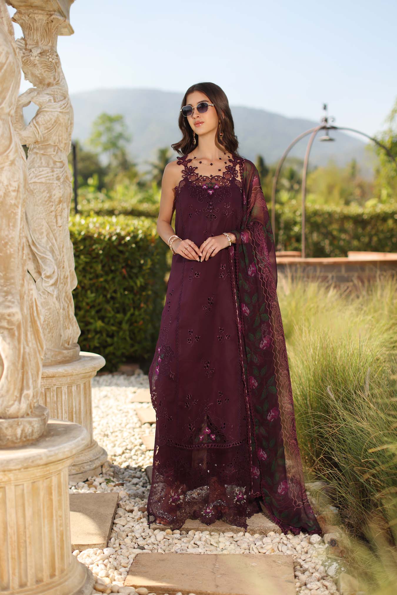 Saadia Asad | Luxury Eid Schiffli Laserkari 26 | D8 - B - Selene - by Libasekhas UK - Registered Vendor of : Saadia Asad - 100% Original Designer Dress