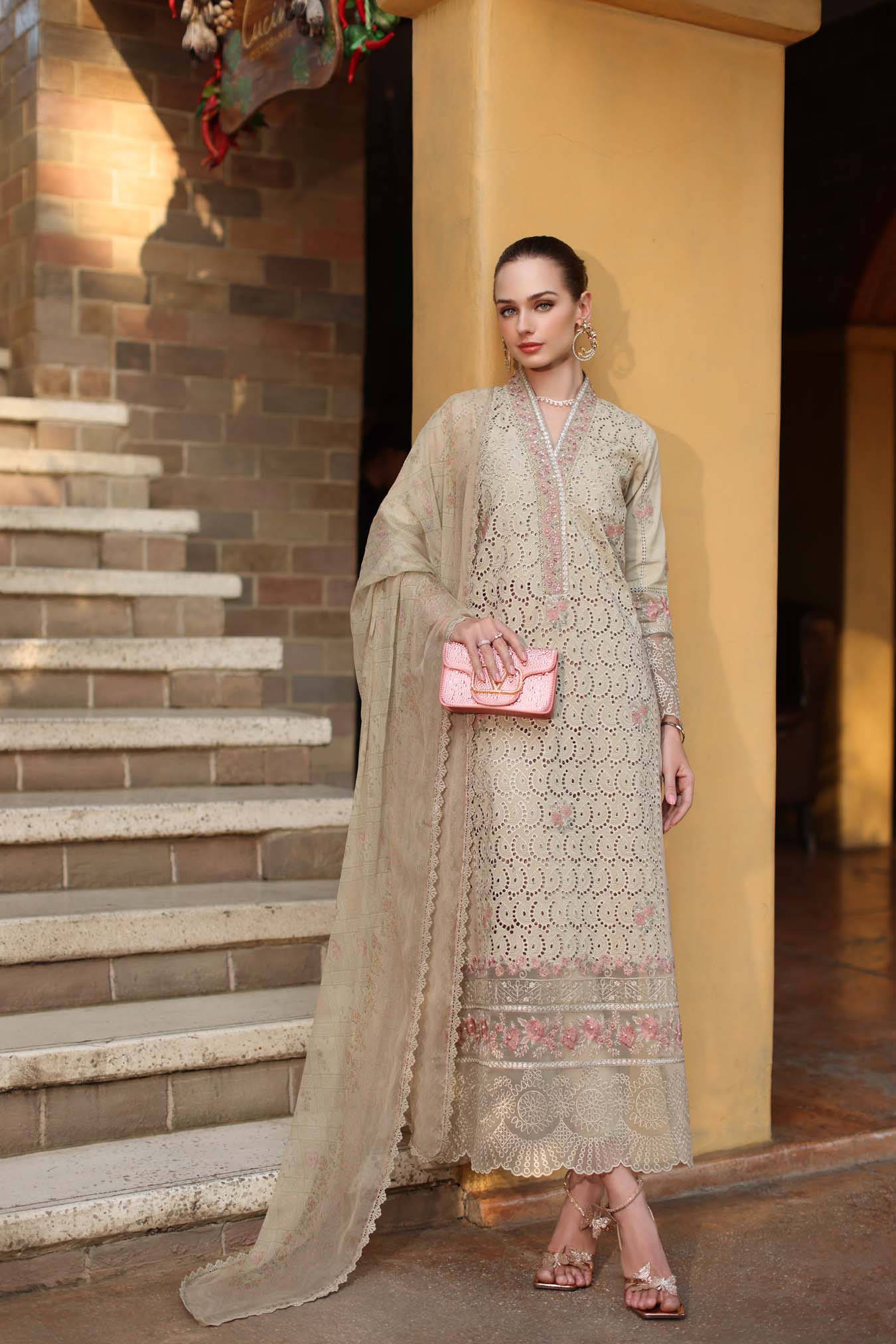 Saadia Asad | Luxury Eid Schiffli Laserkari 26 | D5 - A - Lunaria - by Libasekhas UK - Registered Vendor of : Saadia Asad - 100% Original Designer Dress