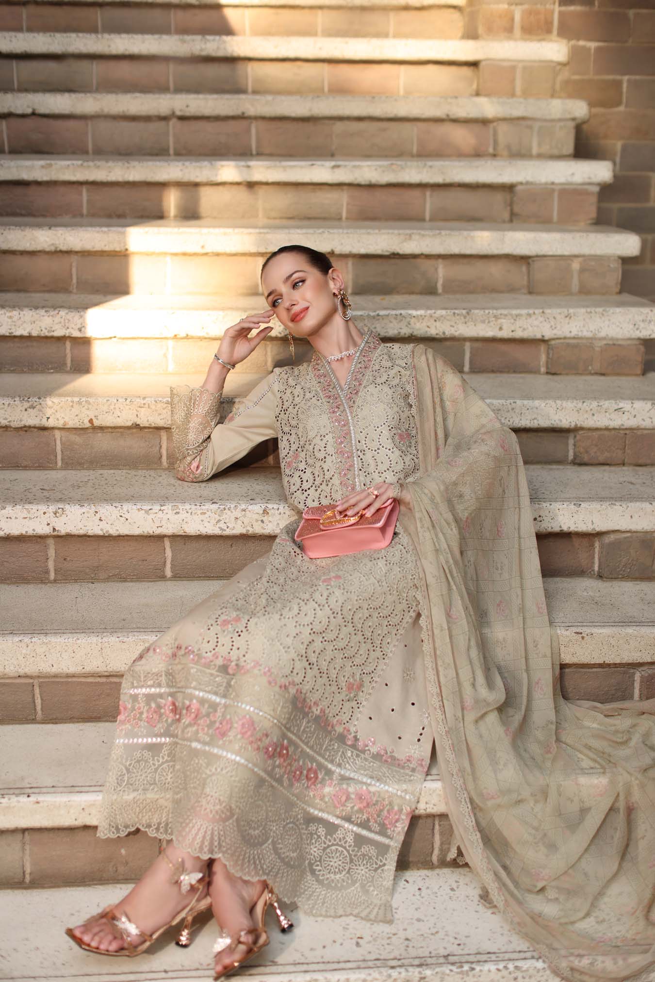 Saadia Asad | Luxury Eid Schiffli Laserkari 26 | D5 - A - Lunaria - by Libasekhas UK - Registered Vendor of : Saadia Asad - 100% Original Designer Dress