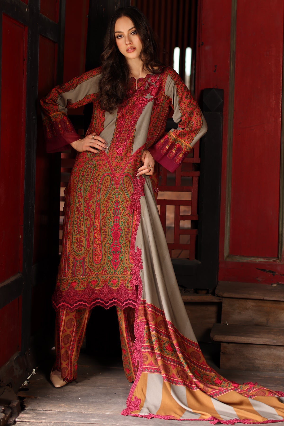 Charizma | Combination Linen 26 | CCW7-04 - by Libasekhas UK - Registered Vendor of : Charizma - 100% Original Designer Dress