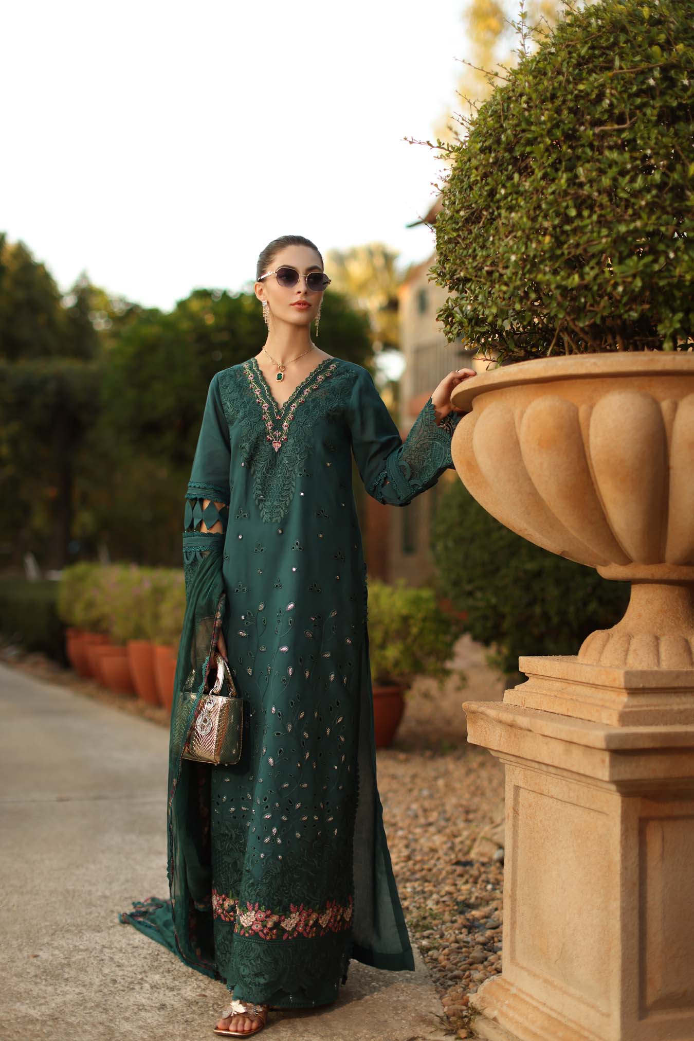Saadia Asad | Luxury Eid Schiffli Laserkari 26 |D6 - B - Zelina - by Libasekhas UK - Registered Vendor of : Saadia Asad - 100% Original Designer Dress
