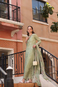 Noor by Saadia Asad | Eid Luxe Printkhaas 26 | D2 - A - Opal Mint - by Libasekhas UK - Registered Vendor of : Noor by Saadia Asad - 100% Original Designer Dress