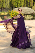 Noor by Saadia Asad | Luxury Eid Schiffli Laserkari 26 | D2 -Amalfi Amethyst - by Libasekhas UK - Registered Vendor of : Noor by Saadia Asad - 100% Original Designer Dress