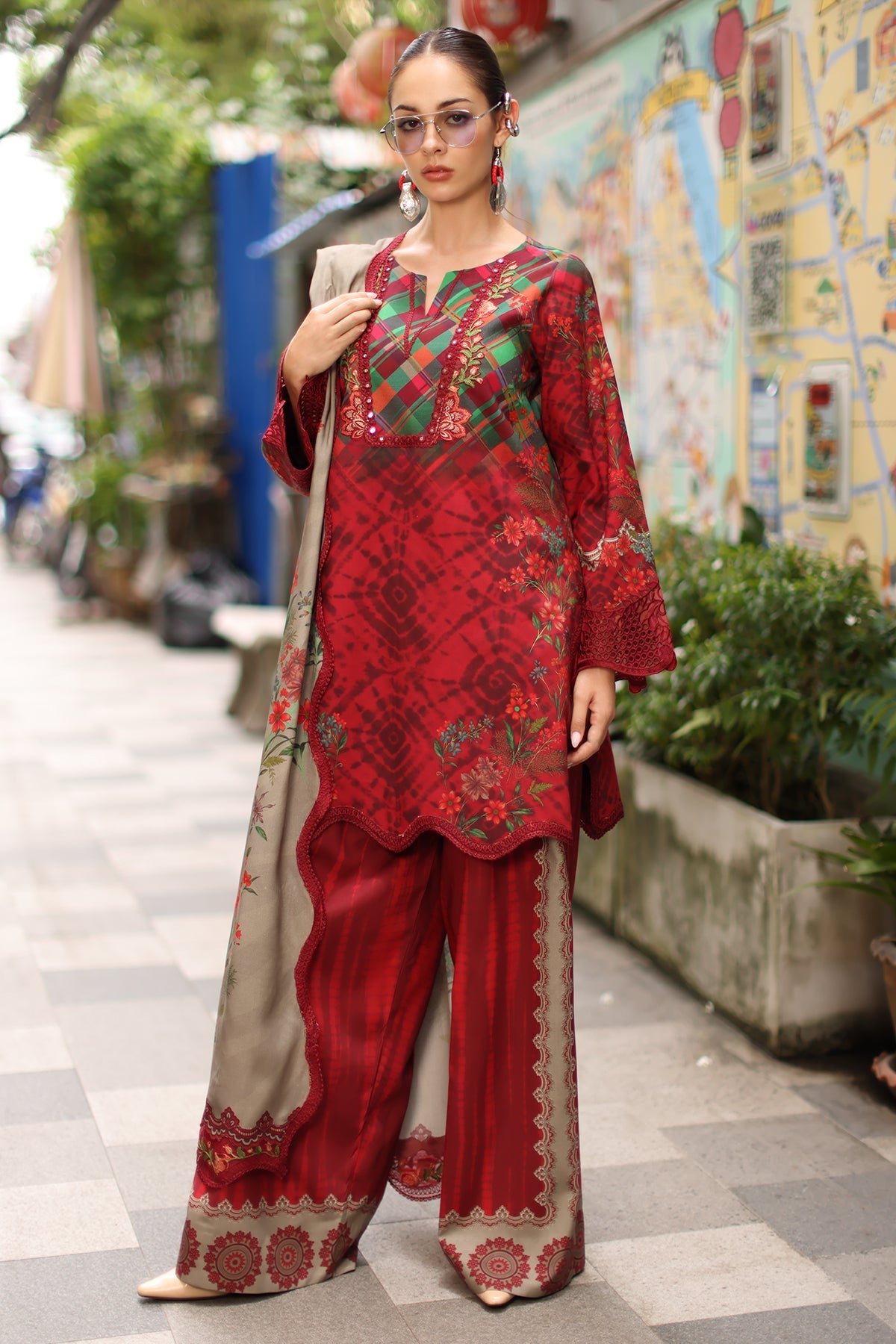 Charizma | Combination Linen 26 | CCW7-12 - by Libasekhas UK - Registered Vendor of : Charizma - 100% Original Designer Dress