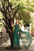 Noor by Saadia Asad | Eid Luxe Printkhaas 26 | D2 - B - Sage Green - by Libasekhas UK - Registered Vendor of : Noor by Saadia Asad - 100% Original Designer Dress