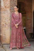 Noor by Saadia Asad | Luxury Eid Schiffli Laserkari 26 | D1 -Rose Allure - by Libasekhas UK - Registered Vendor of : Noor by Saadia Asad - 100% Original Designer Dress