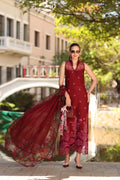 Noor by Saadia Asad | Eid Luxe Printkhaas 26 | D1 - A - Ruby - by Libasekhas UK - Registered Vendor of : Noor by Saadia Asad - 100% Original Designer Dress