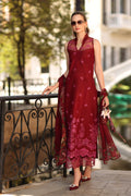 Noor by Saadia Asad | Eid Luxe Printkhaas 26 | D1 - A - Ruby - by Libasekhas UK - Registered Vendor of : Noor by Saadia Asad - 100% Original Designer Dress