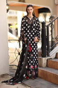 Noor by Saadia Asad | Eid Luxe Printkhaas 26 | D4 - A - Black Polka - by Libasekhas UK - Registered Vendor of : Noor by Saadia Asad - 100% Original Designer Dress