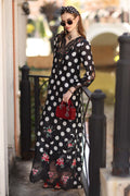 Noor by Saadia Asad | Eid Luxe Printkhaas 26 | D4 - A - Black Polka - by Libasekhas UK - Registered Vendor of : Noor by Saadia Asad - 100% Original Designer Dress