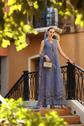 Noor by Saadia Asad | Eid Luxe Printkhaas 26 | D3 - B - Stormy Lilac - by Libasekhas UK - Registered Vendor of : Noor by Saadia Asad - 100% Original Designer Dress