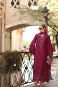 Noor by Saadia Asad | Eid Luxe Printkhaas 26 | D3 - A - Fushia Blush - by Libasekhas UK - Registered Vendor of : Noor by Saadia Asad - 100% Original Designer Dress