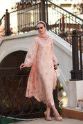 Noor by Saadia Asad | Eid Luxe Printkhaas 26 | D8 - B - Peach Blush - by Libasekhas UK - Registered Vendor of : Noor by Saadia Asad - 100% Original Designer Dress