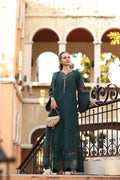 Noor by Saadia Asad | Eid Luxe Printkhaas 26 | D5 - A - Teal Grove - by Libasekhas UK - Registered Vendor of : Noor by Saadia Asad - 100% Original Designer Dress
