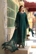 Noor by Saadia Asad | Luxe Chikankari 26 | D6 - B - Emerald Green - by Libasekhas UK - Registered Vendor of : Noor by Saadia AsadAL - 100% Original Designer Dress