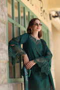 Noor by Saadia Asad | Luxe Chikankari 26 | D6 - B - Emerald Green - by Libasekhas UK - Registered Vendor of : Noor by Saadia AsadAL - 100% Original Designer Dress