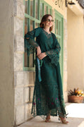 Noor by Saadia Asad | Luxe Chikankari 26 | D6 - B - Emerald Green - by Libasekhas UK - Registered Vendor of : Noor by Saadia AsadAL - 100% Original Designer Dress