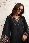 Noor by Saadia Asad | Luxe Chikankari 26 | D1 - B - Midnight Black - by Libasekhas UK - Registered Vendor of : Noor by Saadia Asad - 100% Original Designer Dress