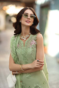 Noor by Saadia Asad | Luxe Chikankari 26 | D3 - A - Pistachio - by Libasekhas UK - Registered Vendor of : Noor by Saadia Asad - 100% Original Designer Dress