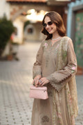 Noor by Saadia Asad | Luxe Chikankari 26 | D3 - B - Soft Mocha - by Libasekhas UK - Registered Vendor of : Noor by Saadia Asad - 100% Original Designer Dress