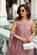 Noor by Saadia Asad | Eid Luxe Chikankari 26 | D8 - Rosewood Blush - by Libasekhas UK - Registered Vendor of : Noor by Saadia Asad - 100% Original Designer Dress