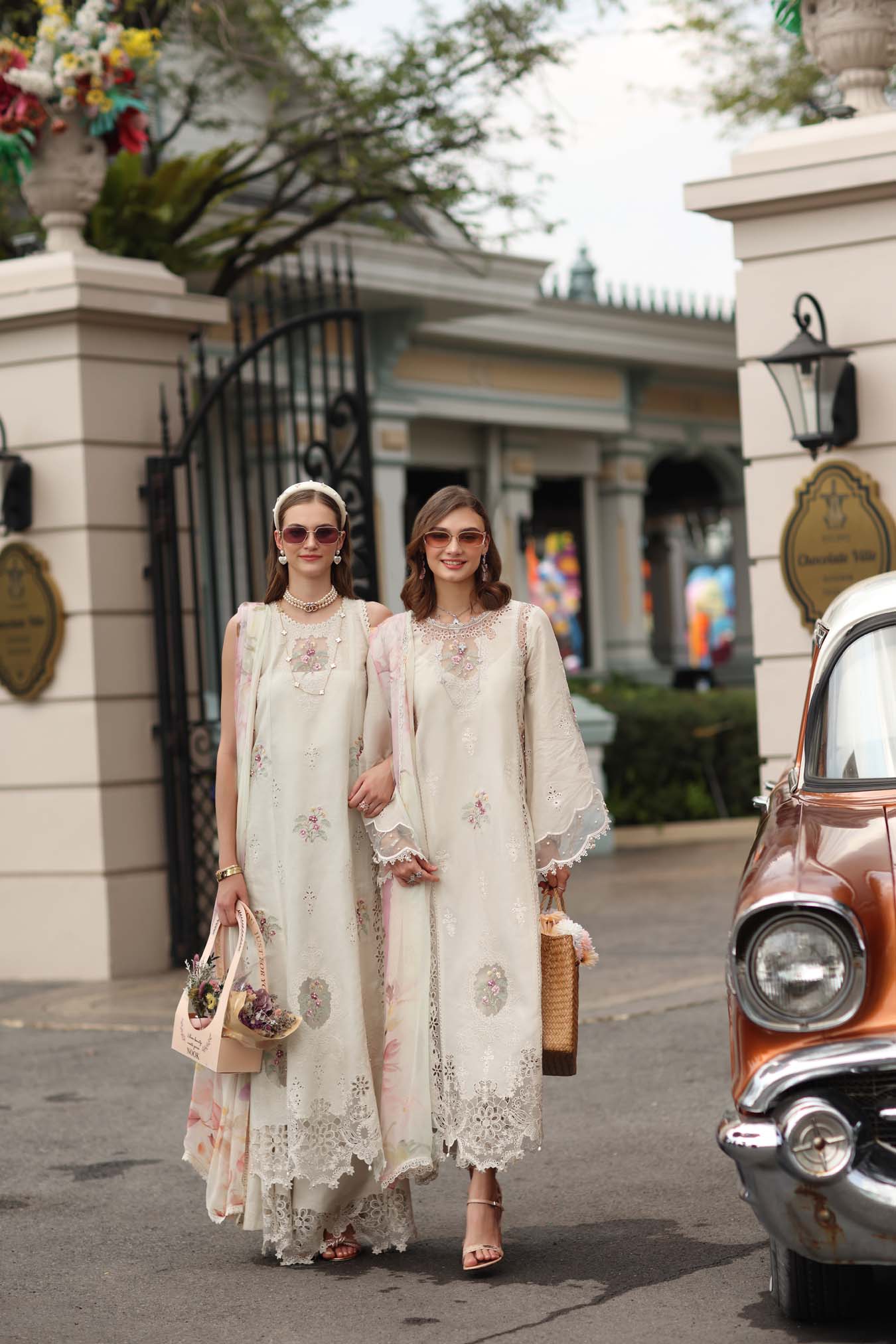 Noor by Saadia Asad | Eid Luxe Chikankari 26 | D2 - Pearl Ivory - by Libasekhas UK - Registered Vendor of : Noor by Saadia Asad - 100% Original Designer Dress