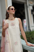 Noor by Saadia Asad | Eid Luxe Chikankari 26 | D2 - Pearl Ivory - by Libasekhas UK - Registered Vendor of : Noor by Saadia Asad - 100% Original Designer Dress