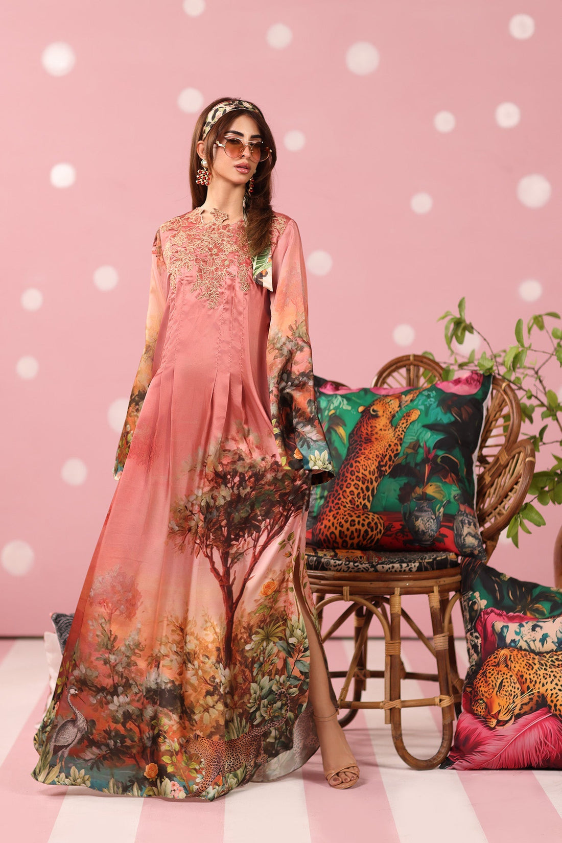 Musferah Saad | Resort Collection | Rosewood Safari - by Libasekhas UK - Registered Vendor of : Musferah Saad - 100% Original Designer Dress