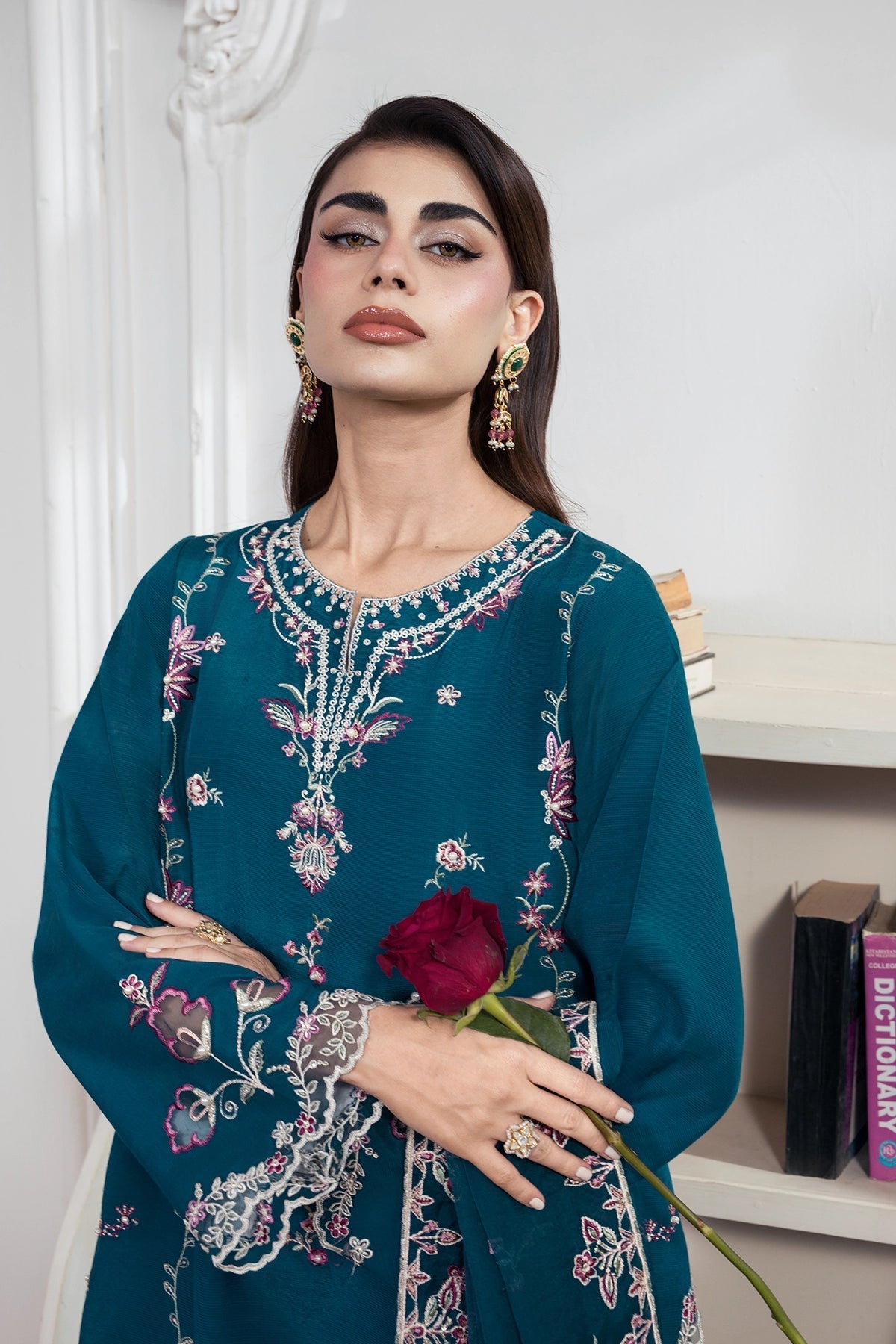 Rangrasiya | Lumeire Silk |Carmin - by Libasekhas UK - Registered Vendor of : Rangrasiya - 100% Original Designer Dress