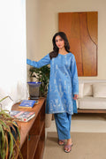 Noor by Saadia Asad | Noor Pret 25 | D5 - Blue Miraj - by Libasekhas UK - Registered Vendor of : Noor by Saadia Asad - 100% Original Designer Dress