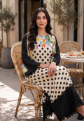 Zarqash | Silk Edit 26 | Polka Botanique - by Libasekhas UK - Registered Vendor of : Zarqash - 100% Original Designer Dress