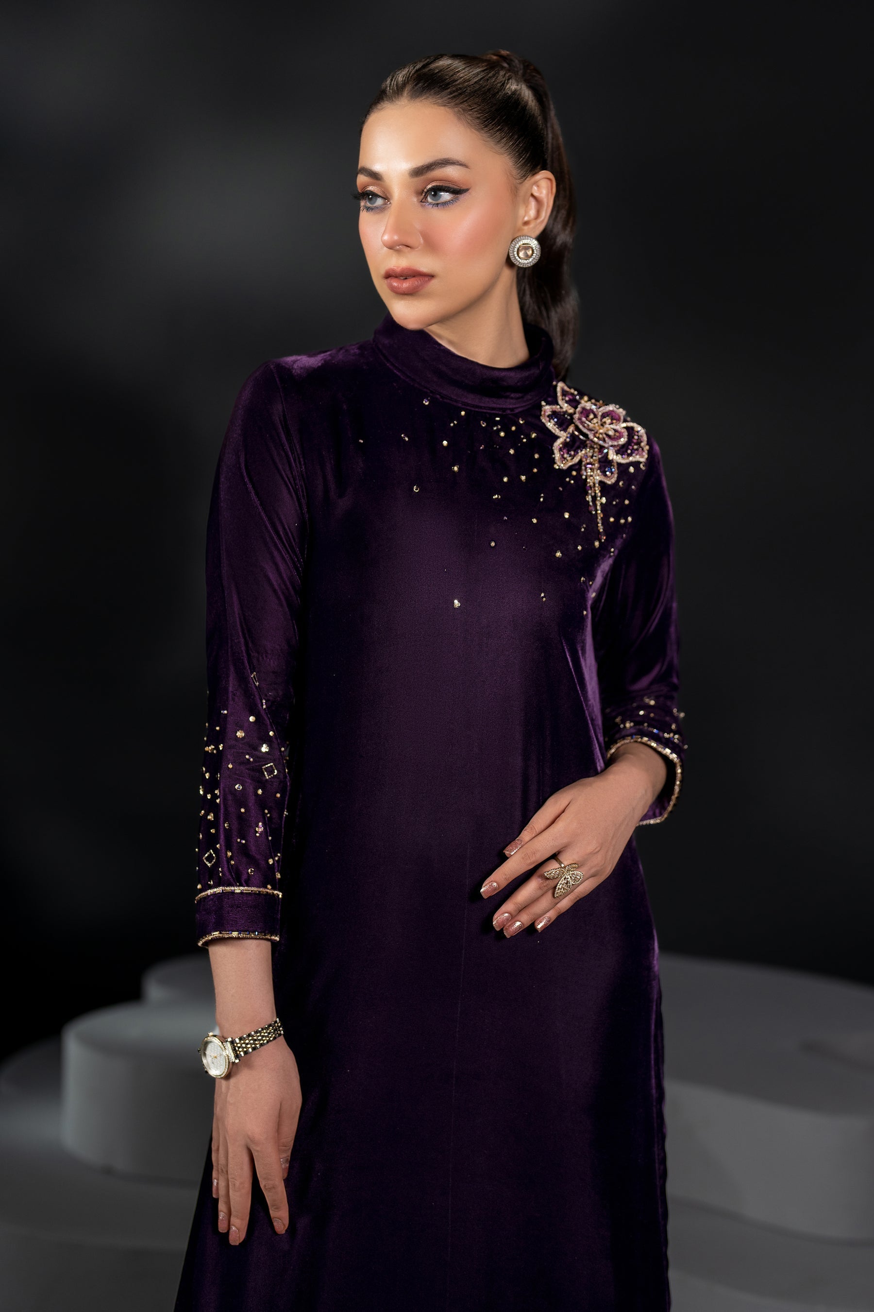 Naqshi | Makhmal 24 | BLAZE - by - Libasekhas UK - Registered Vendor of : Naqshi - 100% Original Designer Dresss