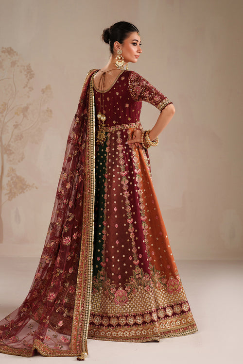 Baroque | Formals Collection | EMBROIDERED RAW SILK UF-4366 - by Libasekhas UK - Registered Vendor of : Baroque - 100% Original Designer Dress