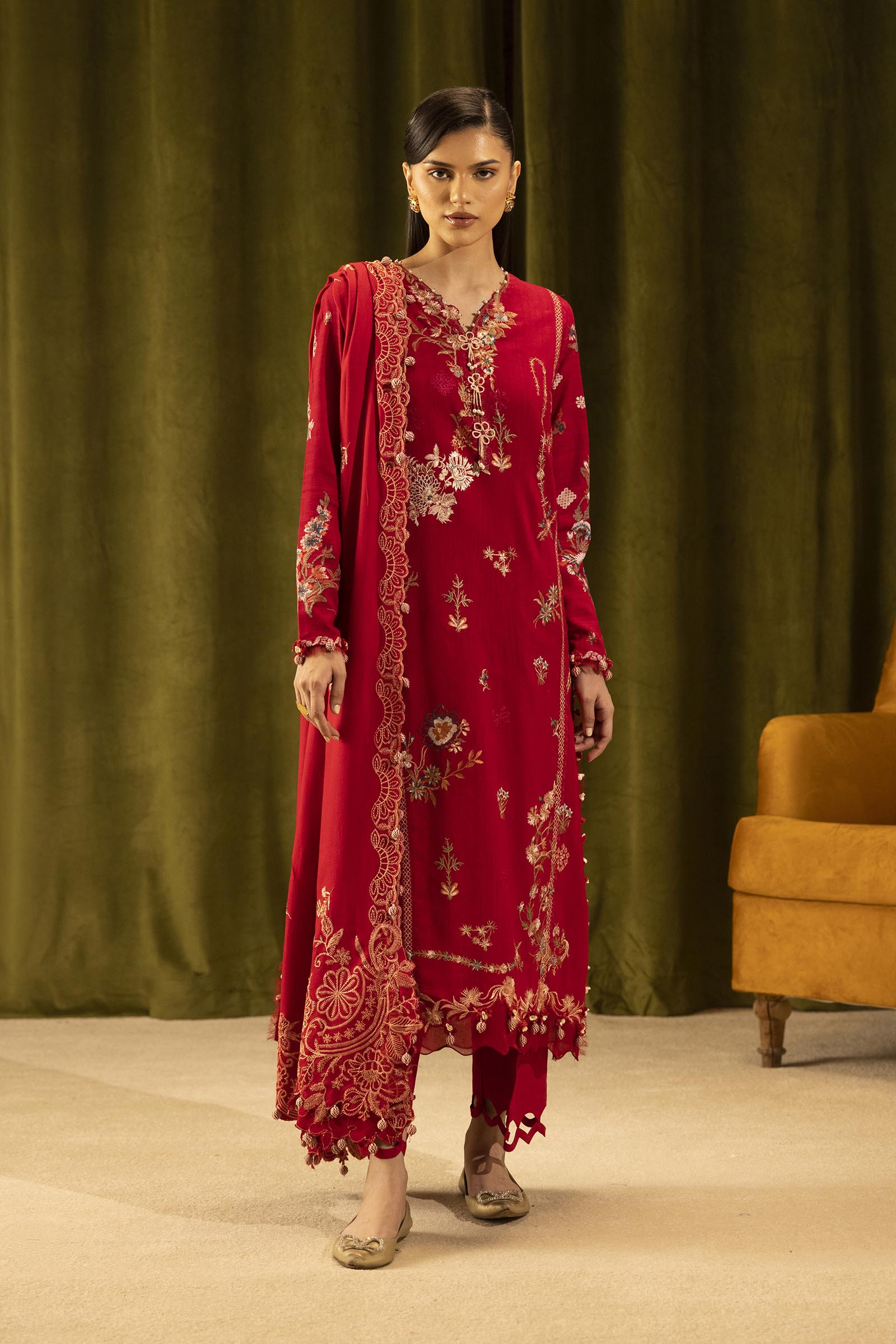 Sana Safinaz | Muzlin Winter 25 | M253-002A - by Libasekhas UK - Registered Vendor of : Sana Safinaz - 100% Original Designer Dress