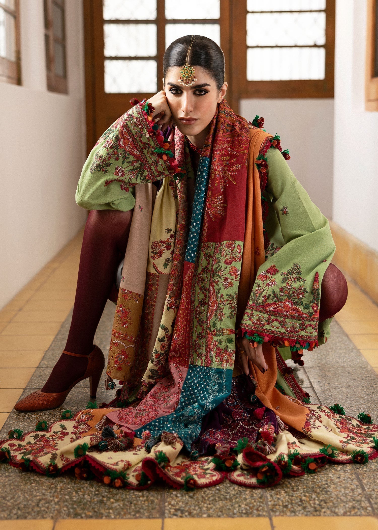 Hussain Rehar | Karandi Winter 24 | Mosy - by - Libasekhas UK - Registered Vendor of : Hussain Rehar - 100% Original Designer Dresss