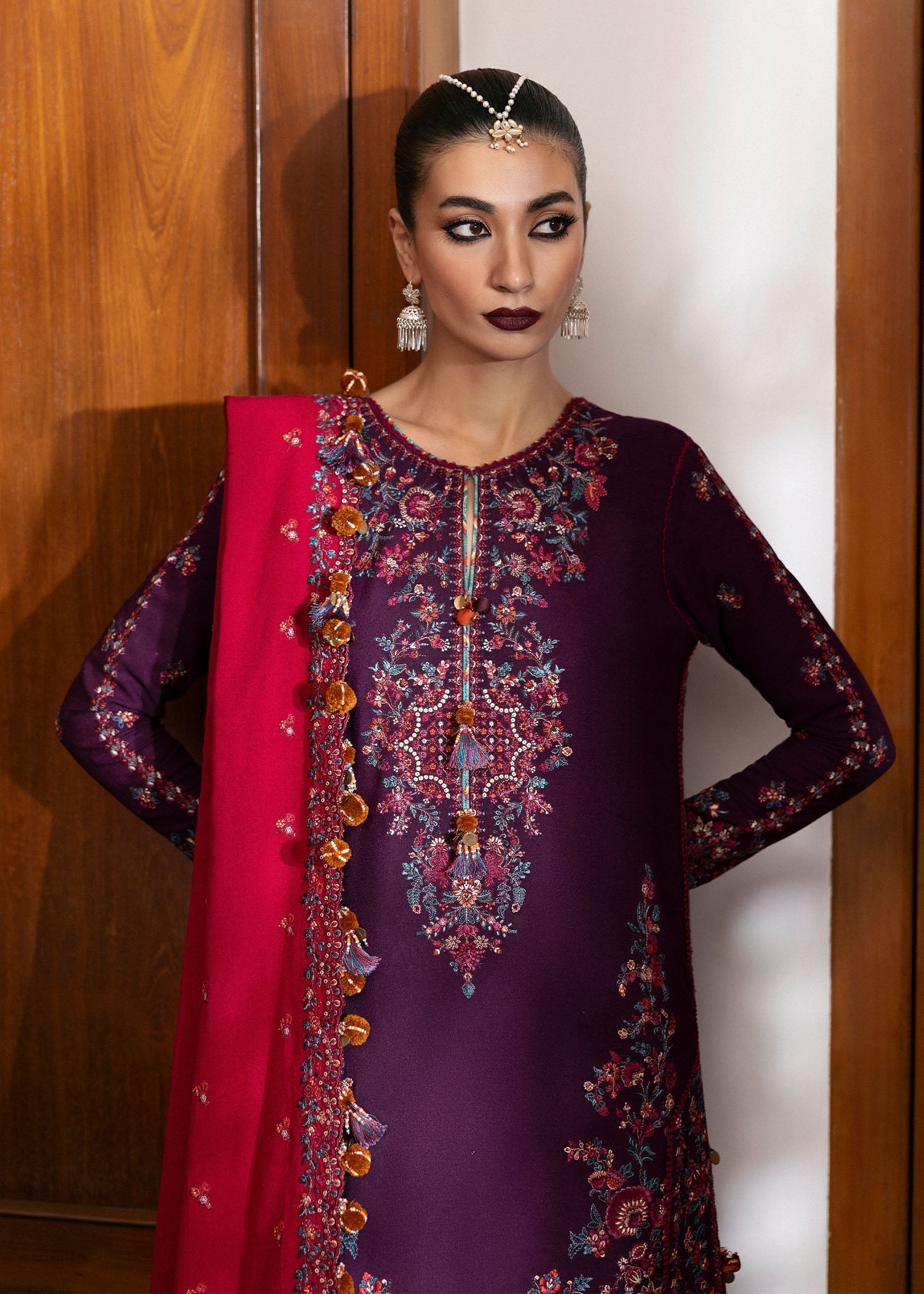 Hussain Rehar | Karandi Winter 24 | Liliana - by - Libasekhas UK - Registered Vendor of : Hussain Rehar - 100% Original Designer Dresss