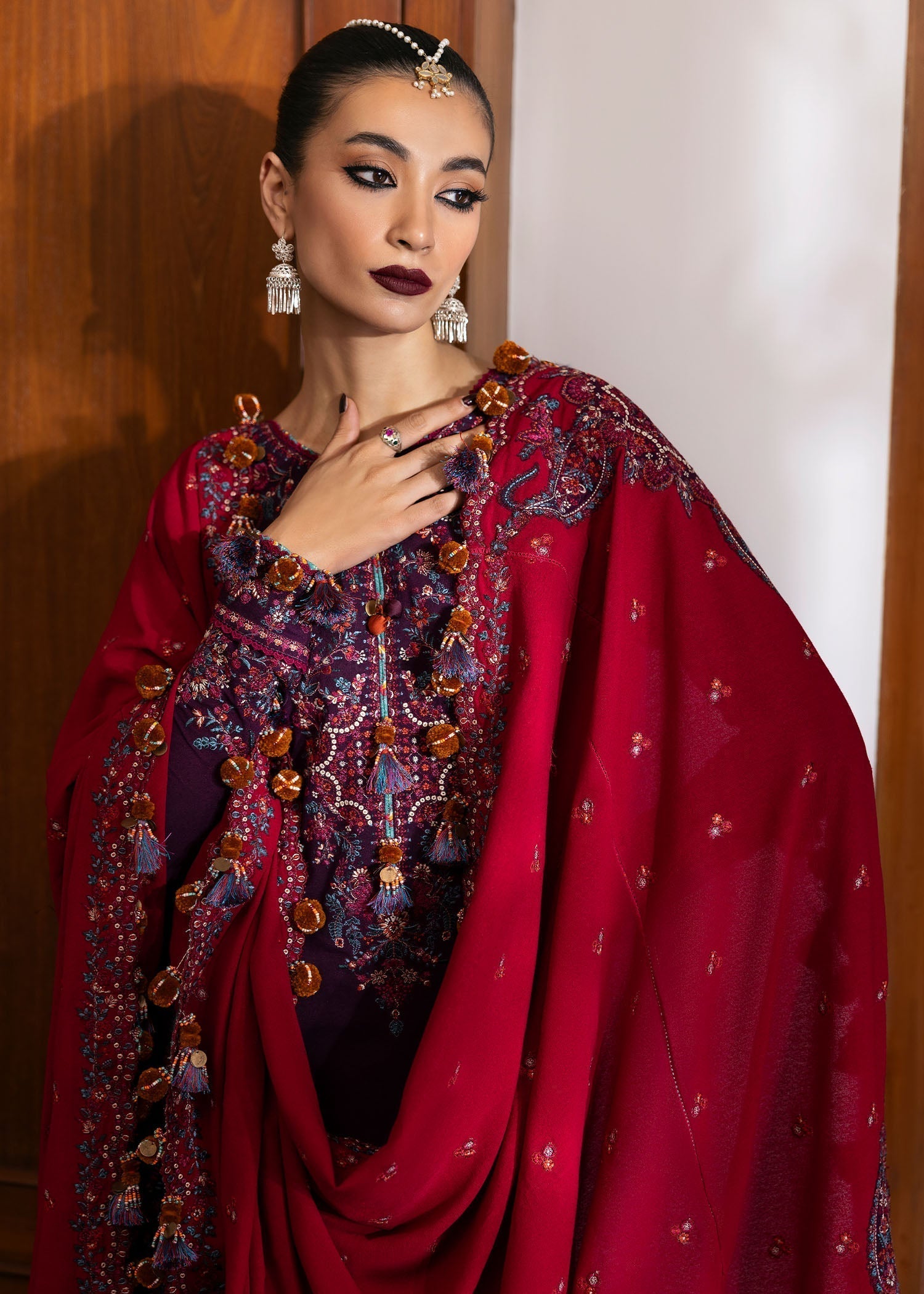 Hussain Rehar | Karandi Winter 24 | Liliana - by - Libasekhas UK - Registered Vendor of : Hussain Rehar - 100% Original Designer Dresss