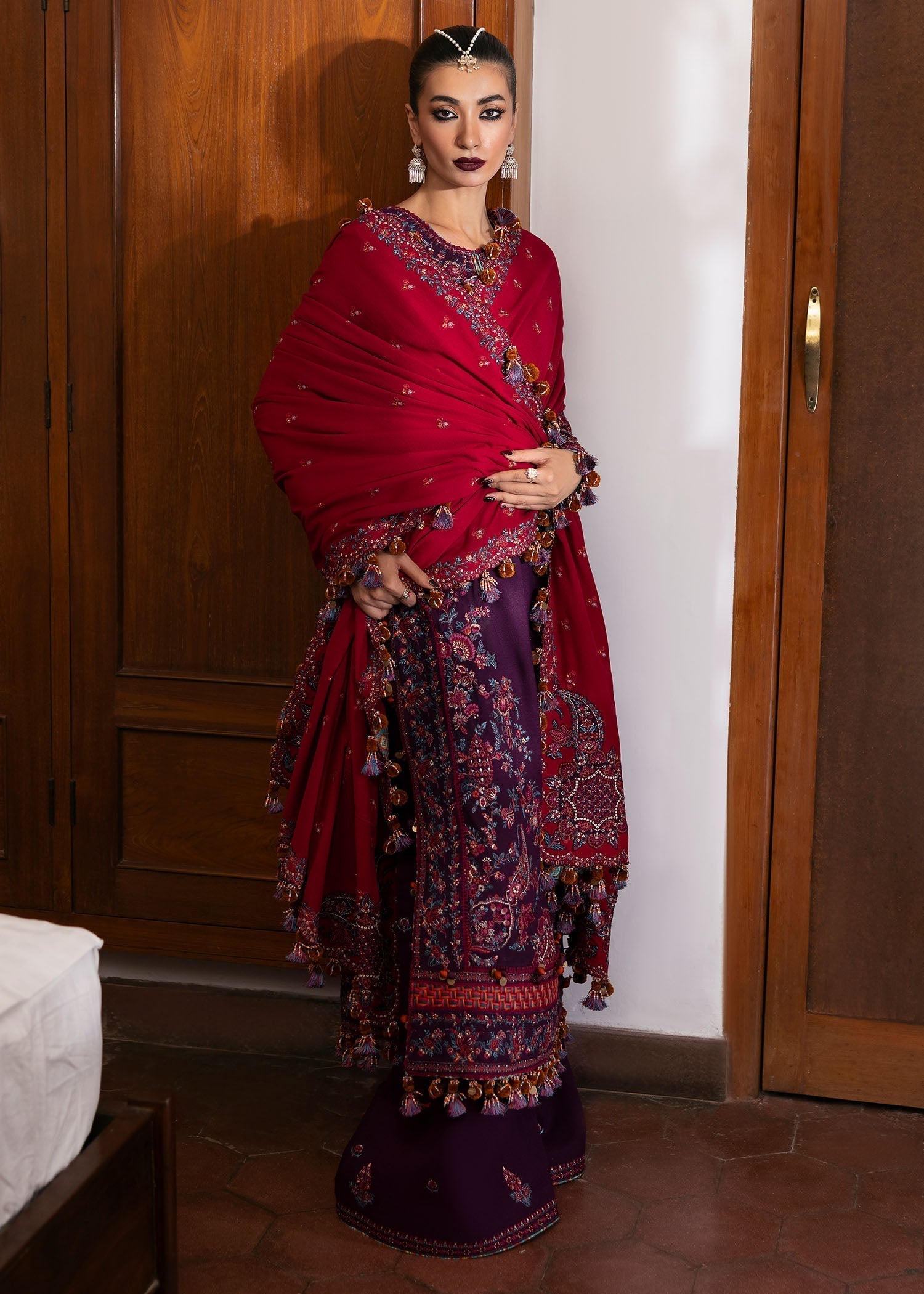 Hussain Rehar | Karandi Winter 24 | Liliana - by - Libasekhas UK - Registered Vendor of : Hussain Rehar - 100% Original Designer Dresss