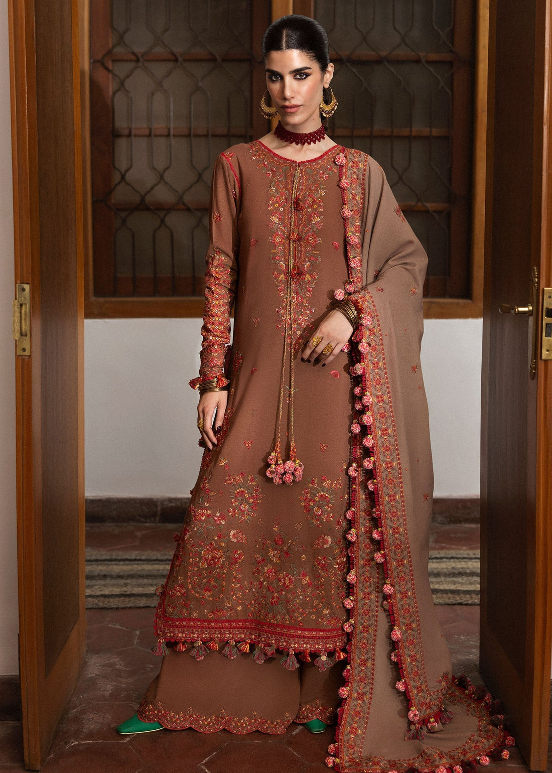 Hussain Rehar | Karandi Winter 24 | Shay - by - Libasekhas UK - Registered Vendor of : Hussain Rehar - 100% Original Designer Dresss