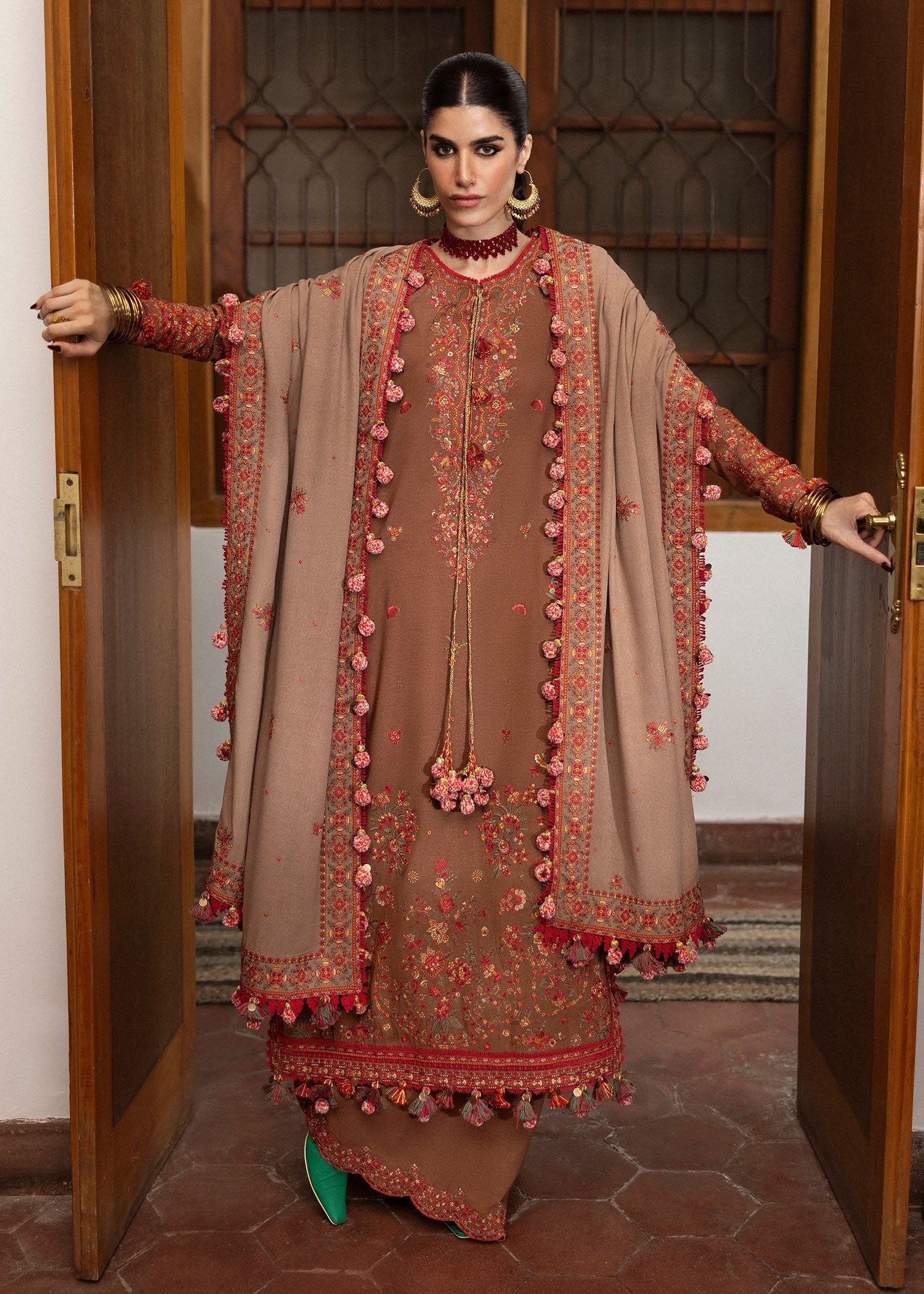 Hussain Rehar | Karandi Winter 24 | Shay - by - Libasekhas UK - Registered Vendor of : Hussain Rehar - 100% Original Designer Dresss