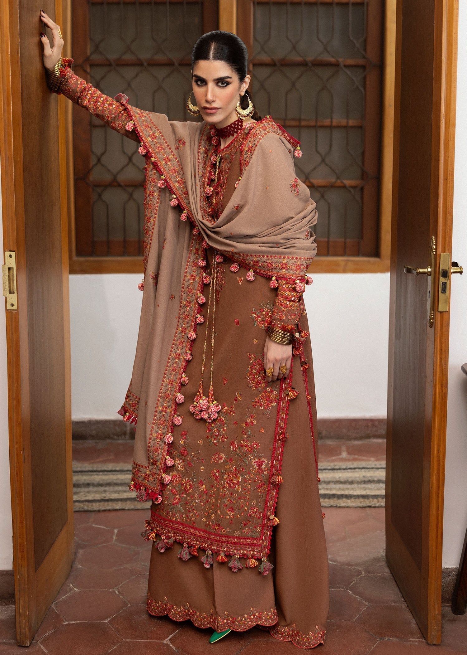Hussain Rehar | Karandi Winter 24 | Shay - by - Libasekhas UK - Registered Vendor of : Hussain Rehar - 100% Original Designer Dresss
