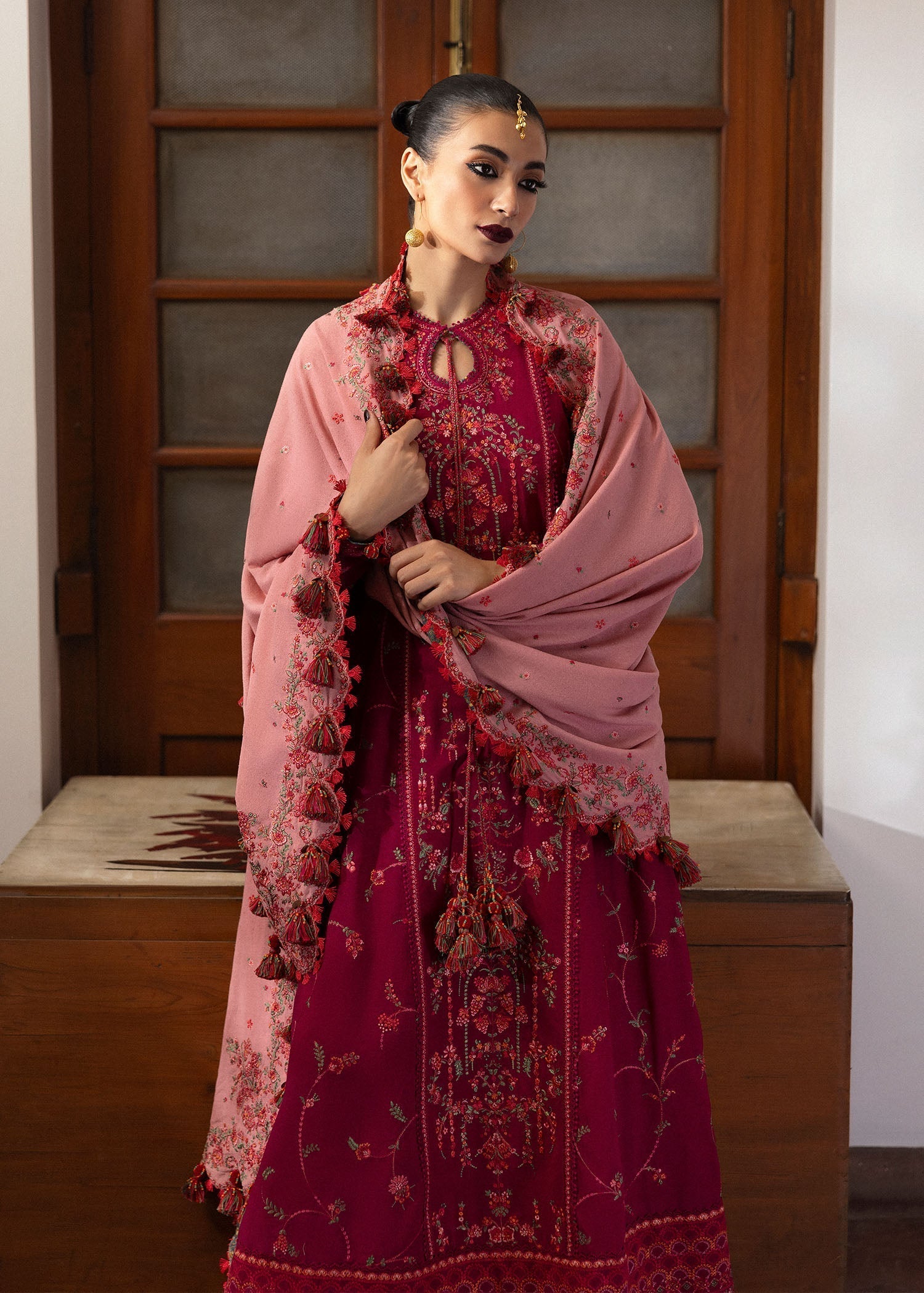 Hussain Rehar | Karandi Winter 24 | Amani - by - Libasekhas UK - Registered Vendor of : Hussain Rehar - 100% Original Designer Dresss