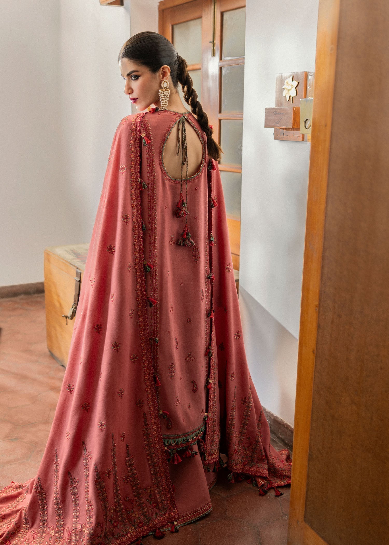 Hussain Rehar | Karandi Winter 24 | Tulle - by - Libasekhas UK - Registered Vendor of : Hussain Rehar - 100% Original Designer Dresss