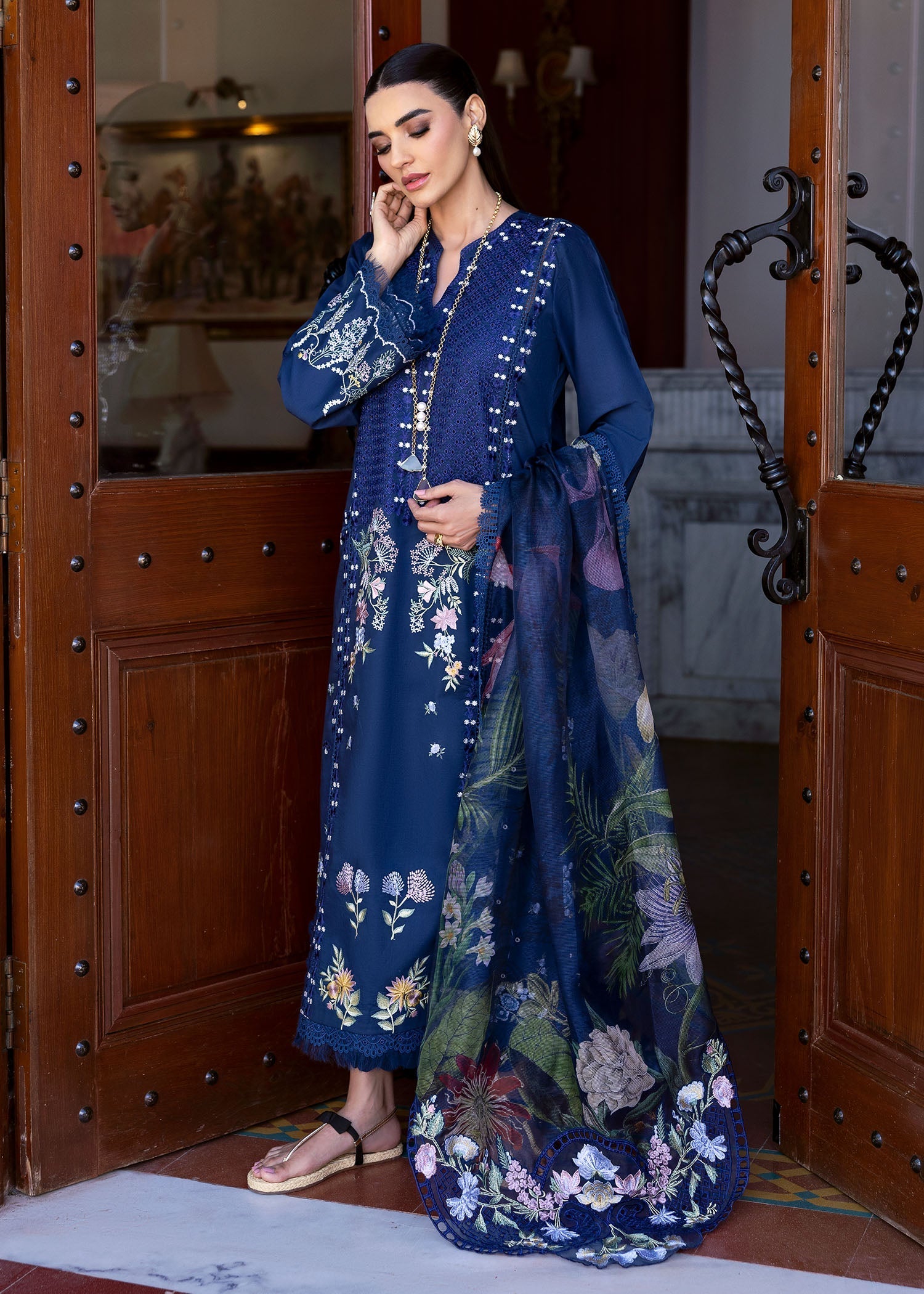 Saira Shakira | Bloom Lawn 25 | HANGING GARDENS 2-B - by - Libasekhas UK - Registered Vendor of : Saira Shakira - 100% Original Designer Dresss