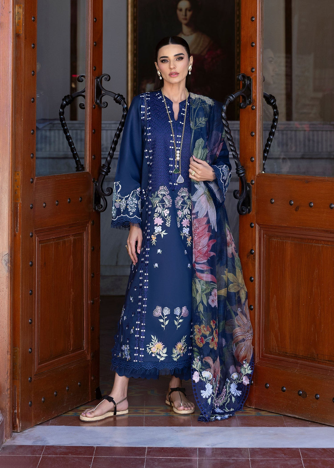 Saira Shakira | Bloom Lawn 25 | HANGING GARDENS 2-B - by - Libasekhas UK - Registered Vendor of : Saira Shakira - 100% Original Designer Dresss