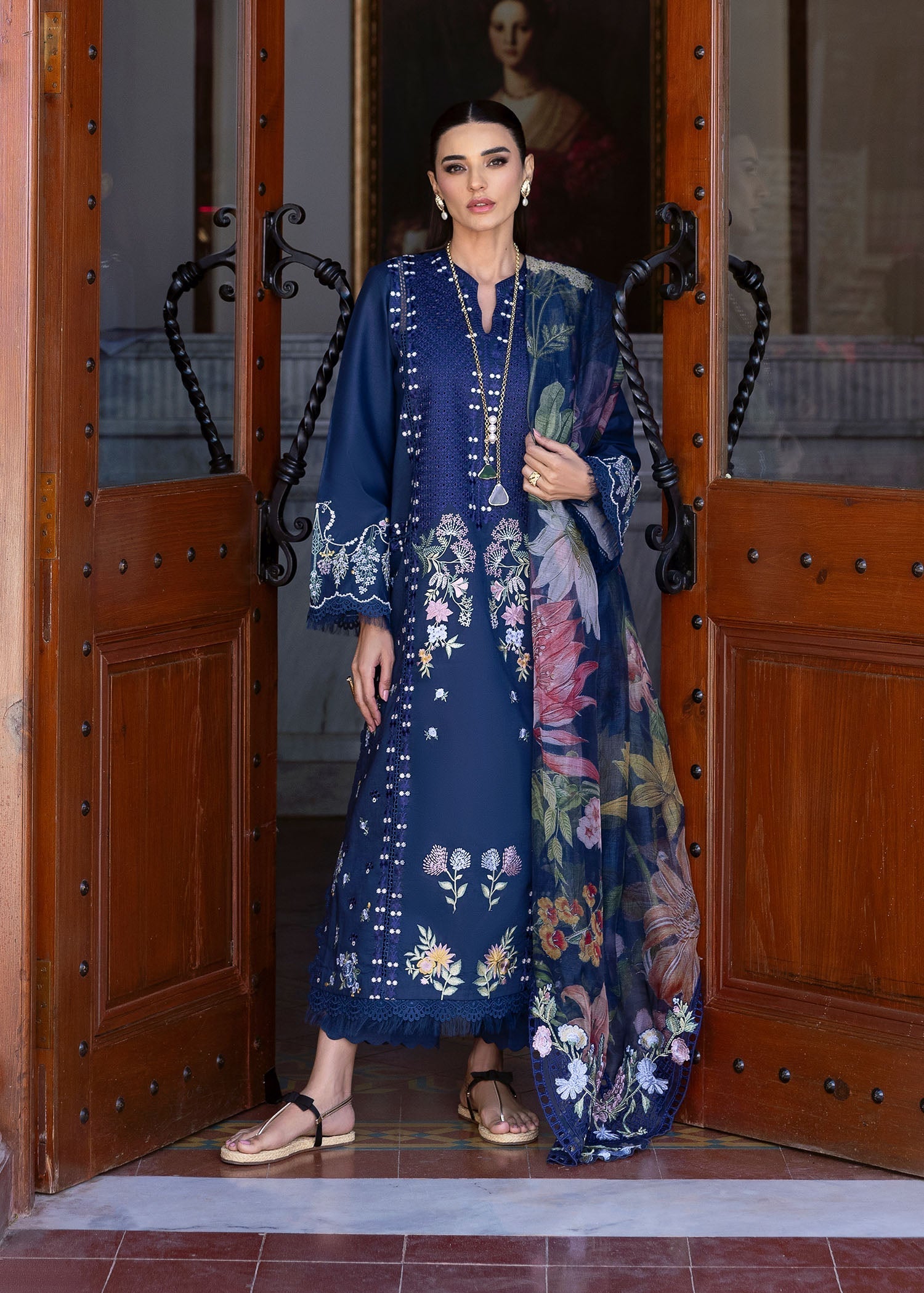 Saira Shakira | Bloom Lawn 25 | HANGING GARDENS 2-B - by - Libasekhas UK - Registered Vendor of : Saira Shakira - 100% Original Designer Dresss