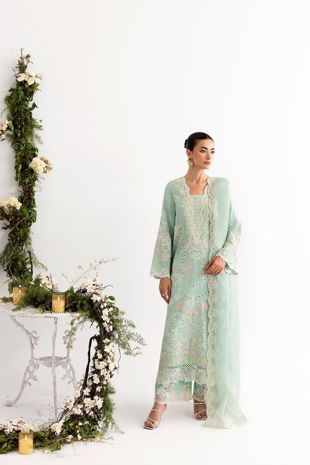 Enzo I Tu Es Aime I Menthe - by Libasekhas UK - Registered Vendor of : Enzo - 100% Original Designer Dress