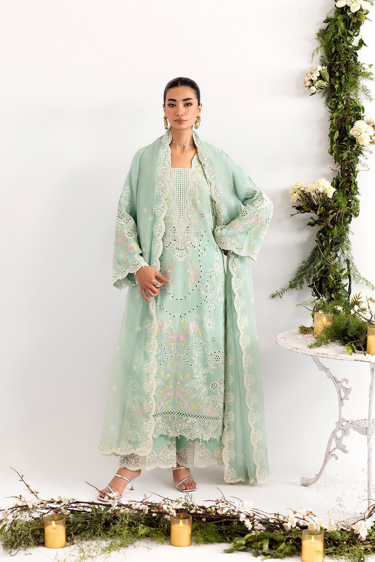 Enzo I Tu Es Aime I Menthe - by Libasekhas UK - Registered Vendor of : Enzo - 100% Original Designer Dress