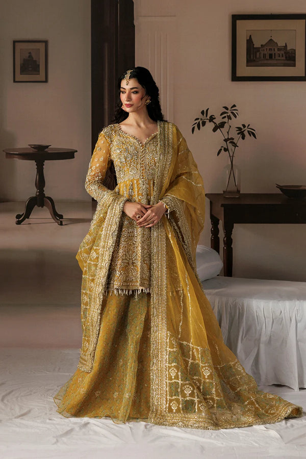 Afrozeh | Shehnai Wedding Formals '26 | Golden Gown Lehnga  - Aylin